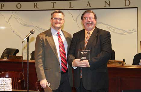 "The Spirit of Portland Award" for Community Partnership Presented by Mayor Sam Adams